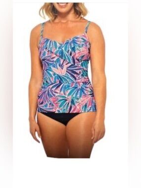 Christina Tropical Print Tankini Set